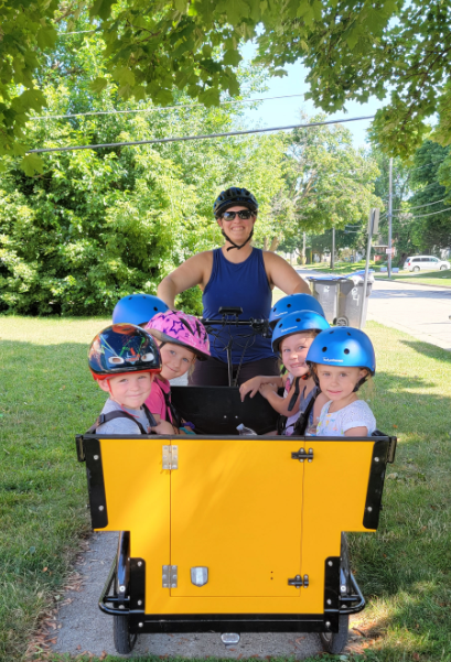 Nature school, preschool or day care - by bike!