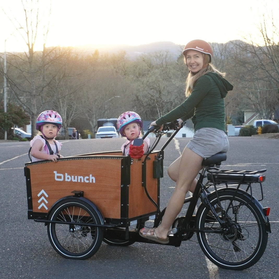 Original Bunch Bike with Lucky Few decal for down syndrome awareness #color_Honey Woodgrain