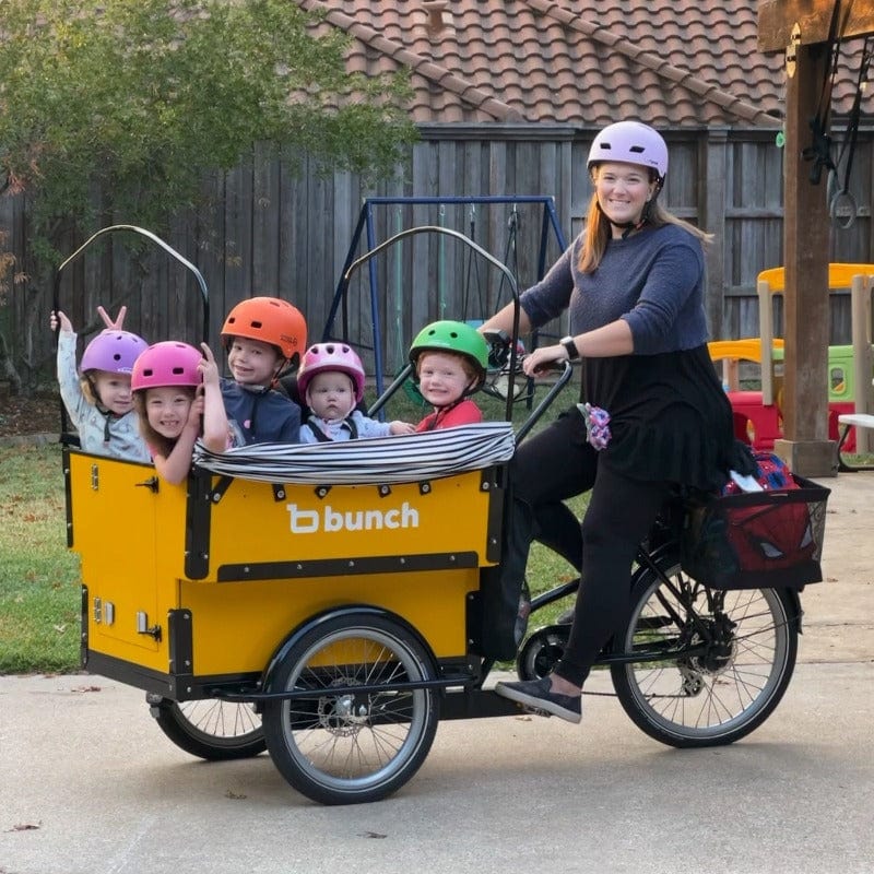 Preschool cargo bike for 6 kids #color_Classic Yellow & Black