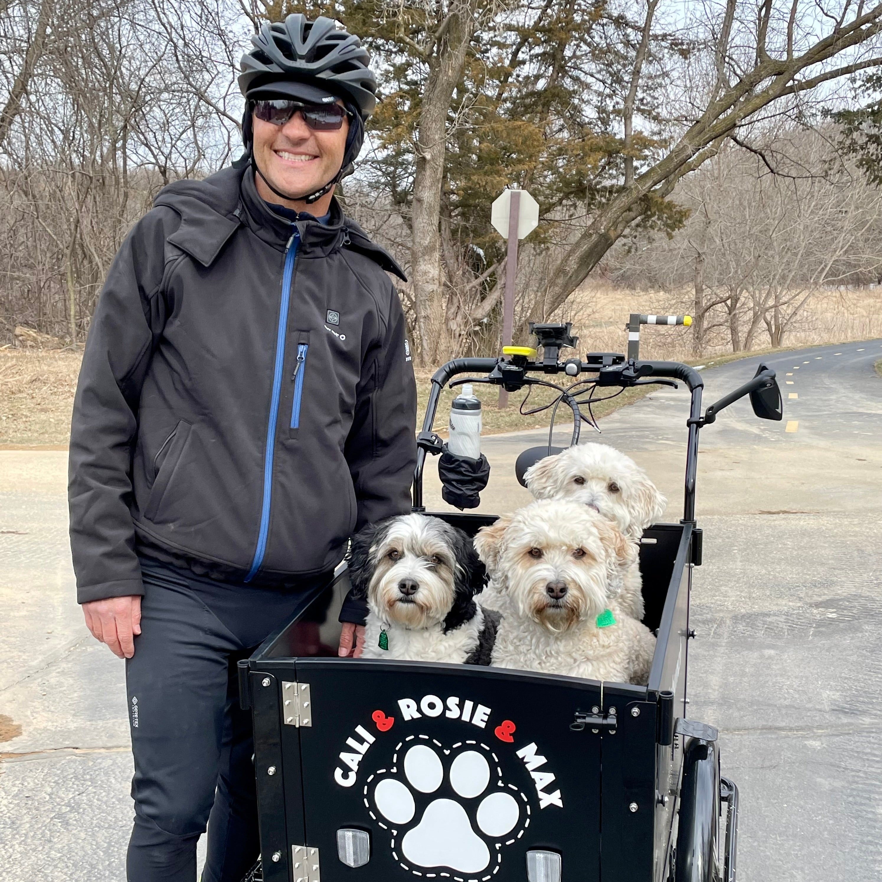 K9 Bunch Bike 4 with personalized design #color_Cool Black