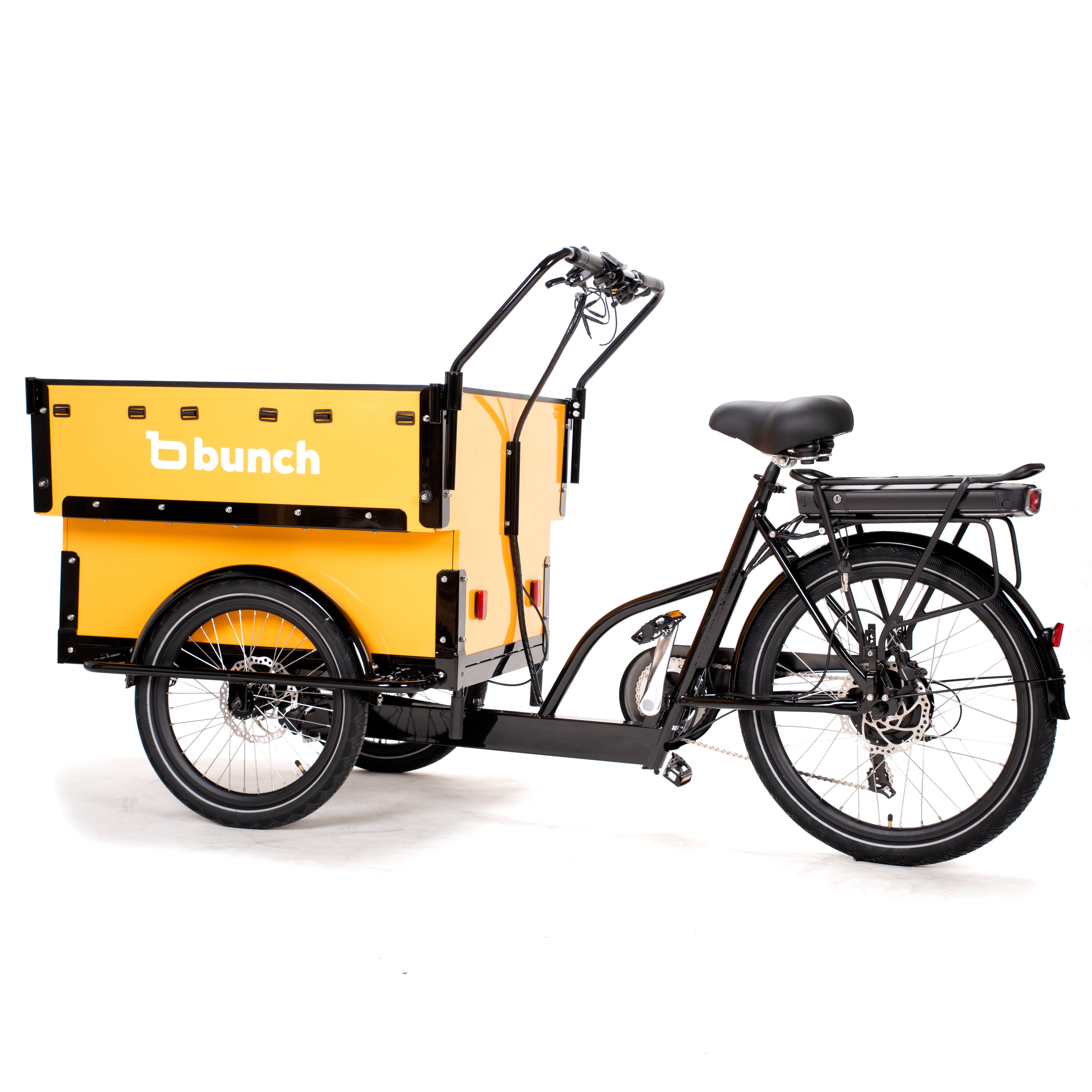 Preschool cargo bike for 6 kids #color_Classic Yellow & Black