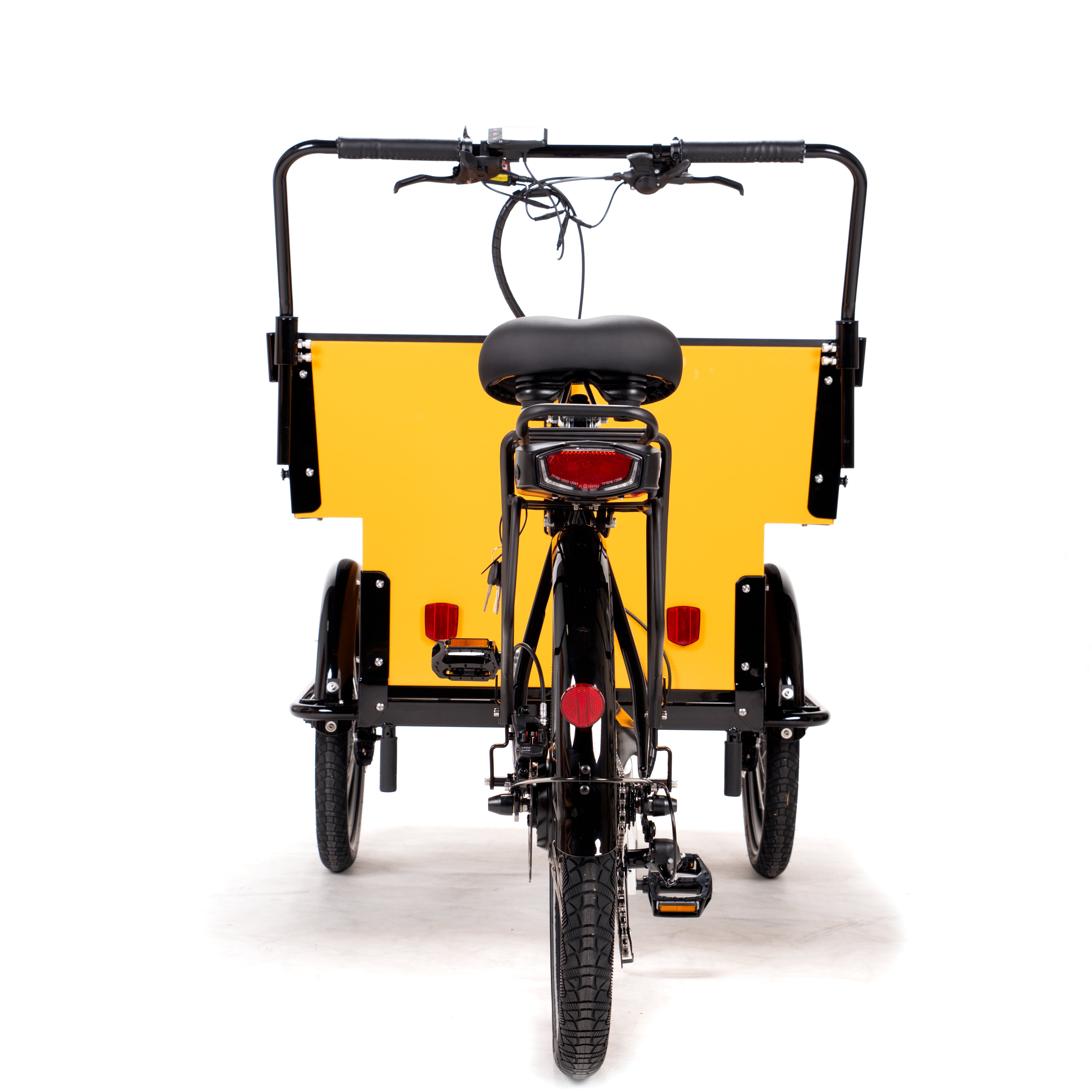 Preschool cargo bike for 6 kids #color_Classic Yellow & Black
