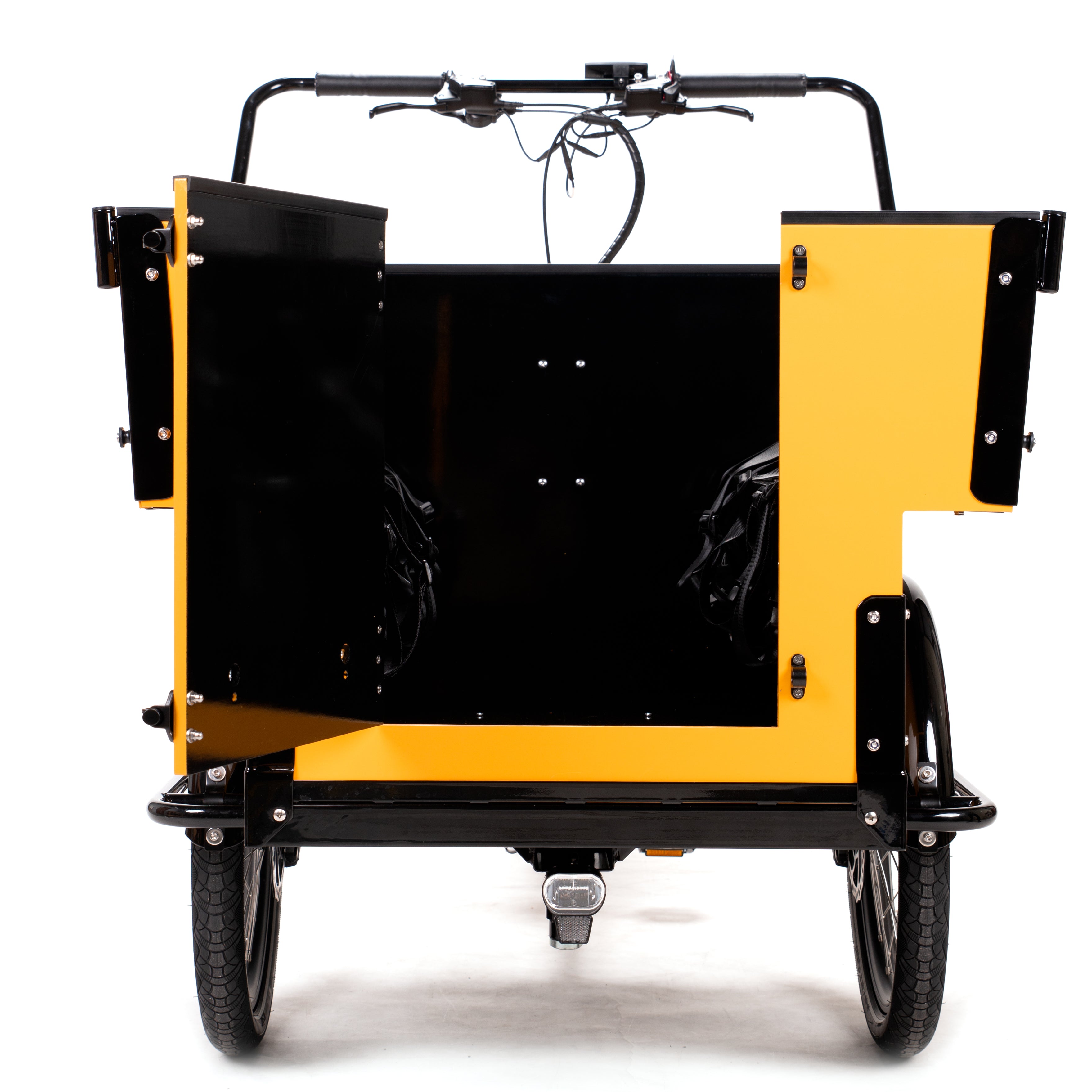 Preschool cargo bike for 6 kids #color_Classic Yellow & Black