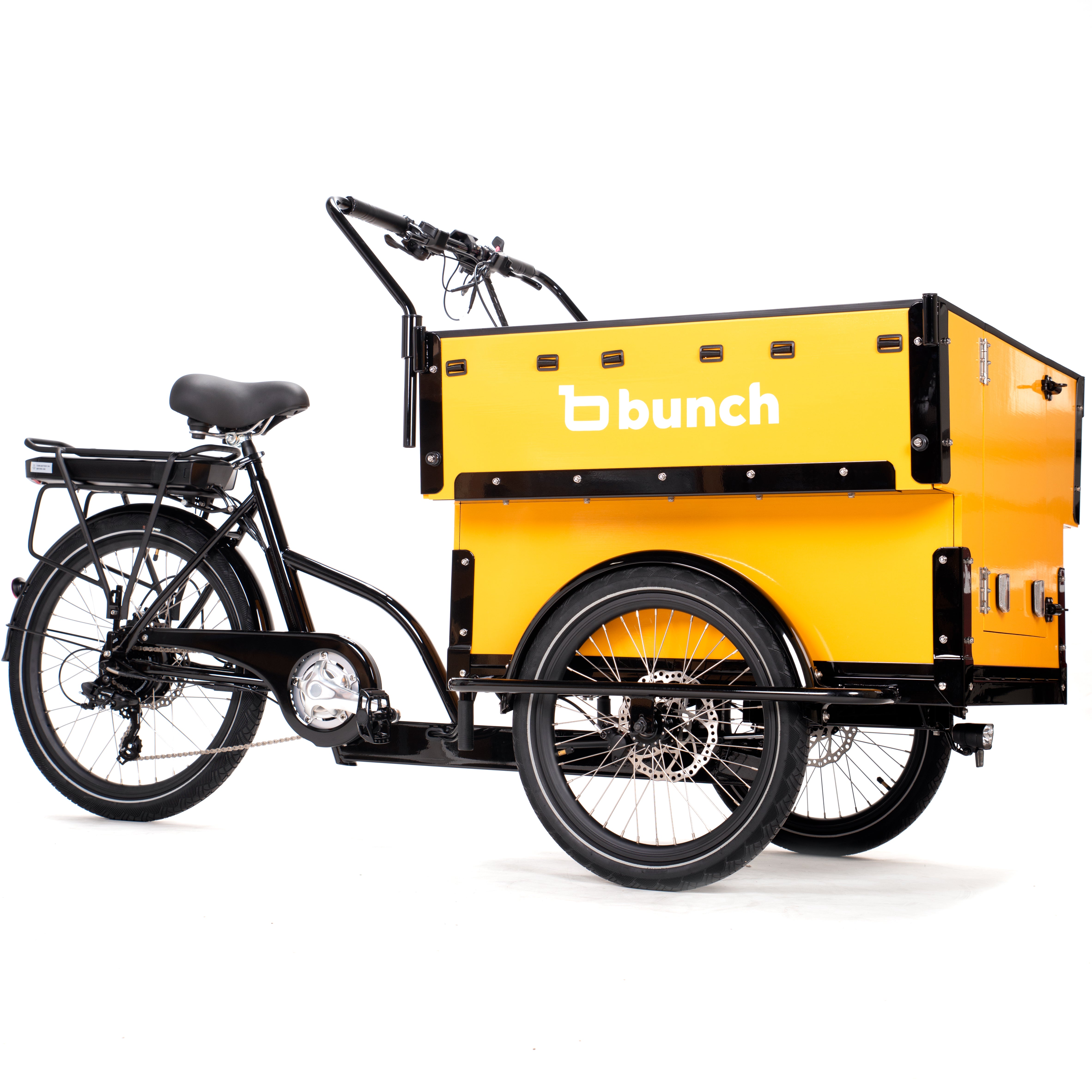 Preschool cargo bike for 6 kids #color_Classic Yellow & Black