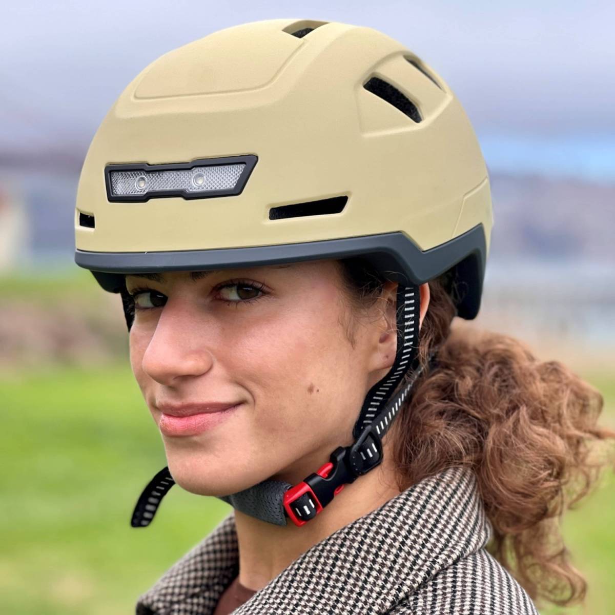 Xnito Ebike Helmet With Lights - Hemp