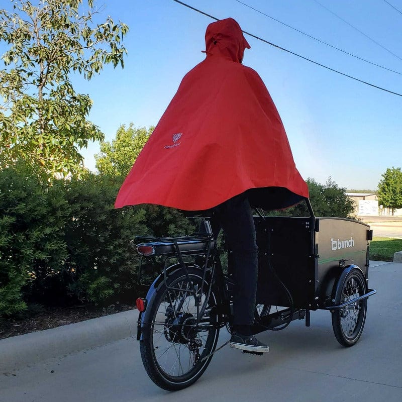 Cleverhood rain tent with bunch bike - red