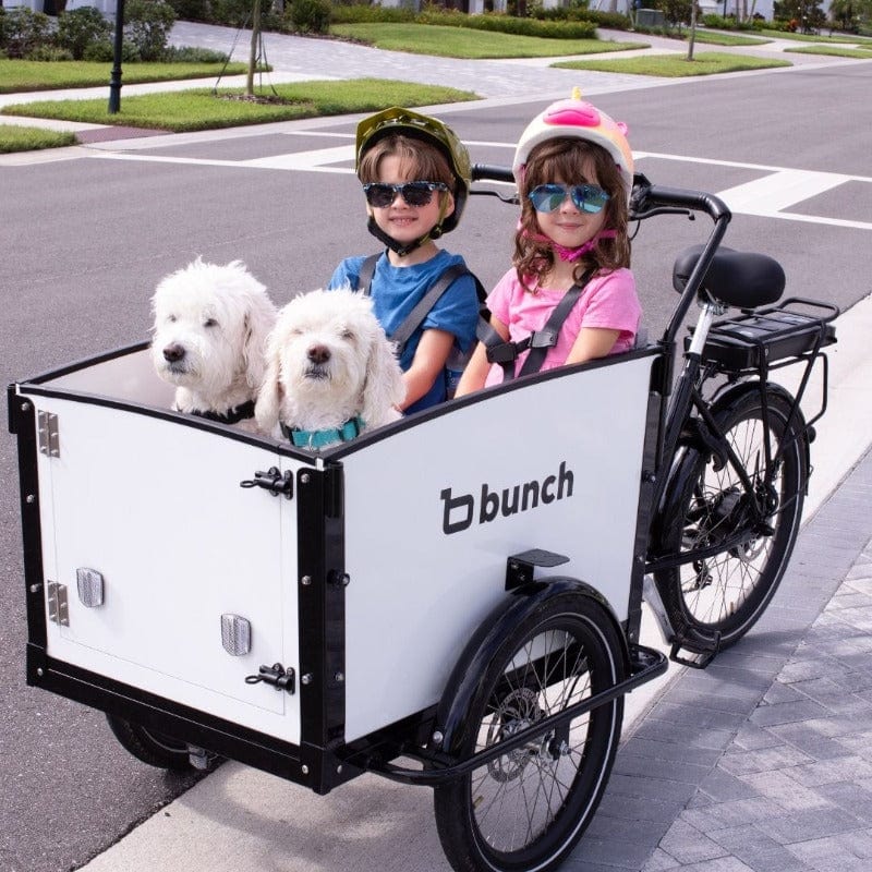 Bunch Bike with 2 kids and 2 dogs -  #color_Sleek White