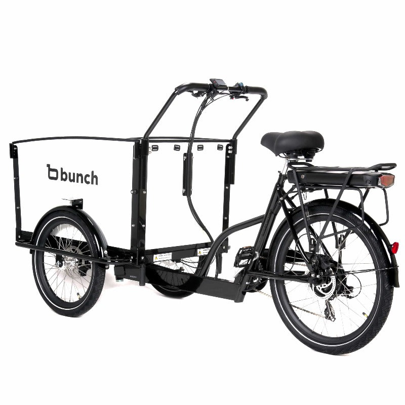 Diagonal rear view - Bunch Bike Original 3.0 with V2 panels - #color_Sleek White