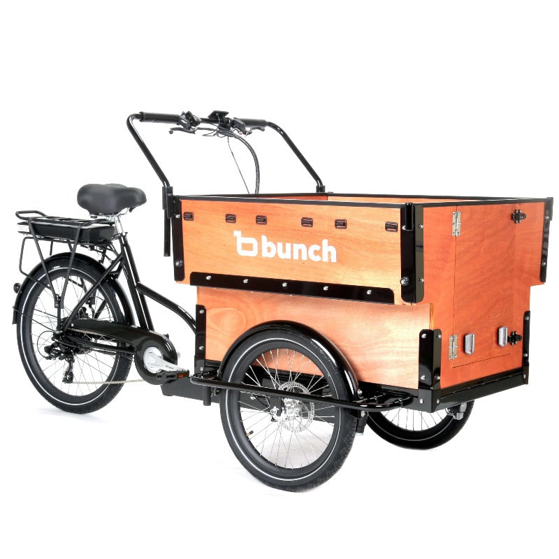 The Preschool cargo bike for 6 kids - daycare and nature school - #color_Honey Woodgrain