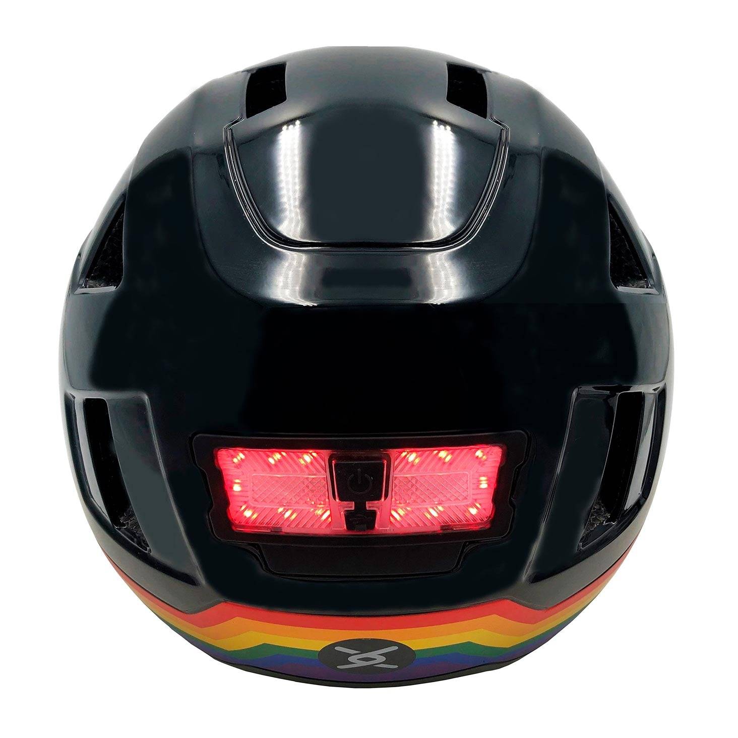 Xnito Ebike Helmet With Lights - Disco Rainbow