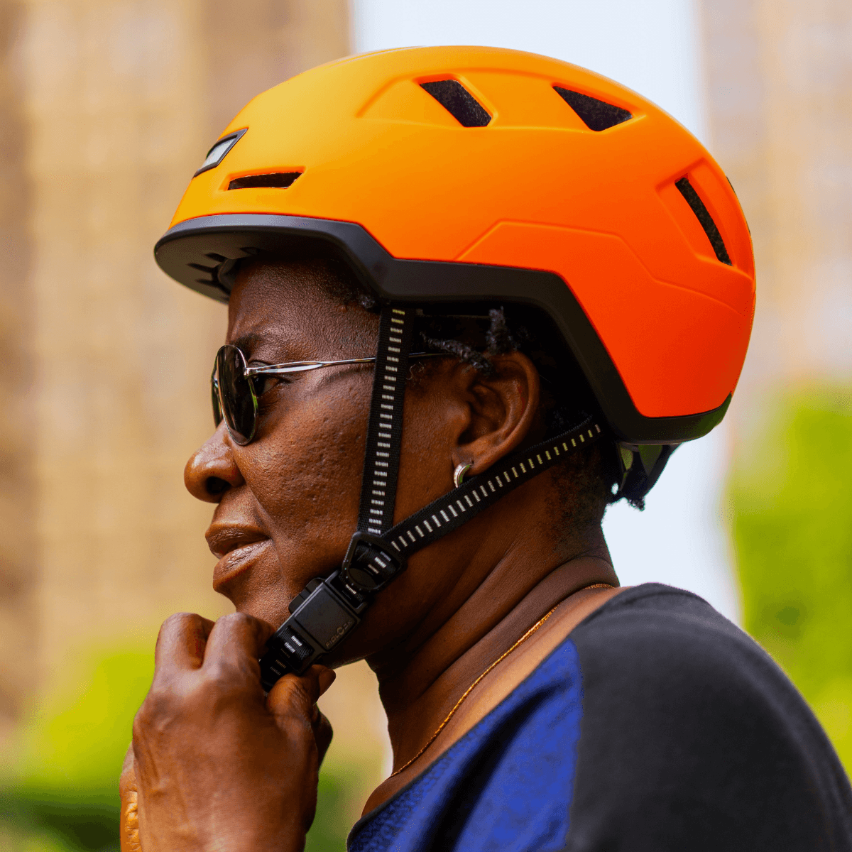 Xnito Ebike Helmet With Lights - Dutch Orange