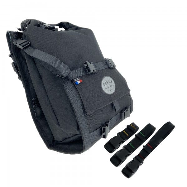 Black pannier online bag