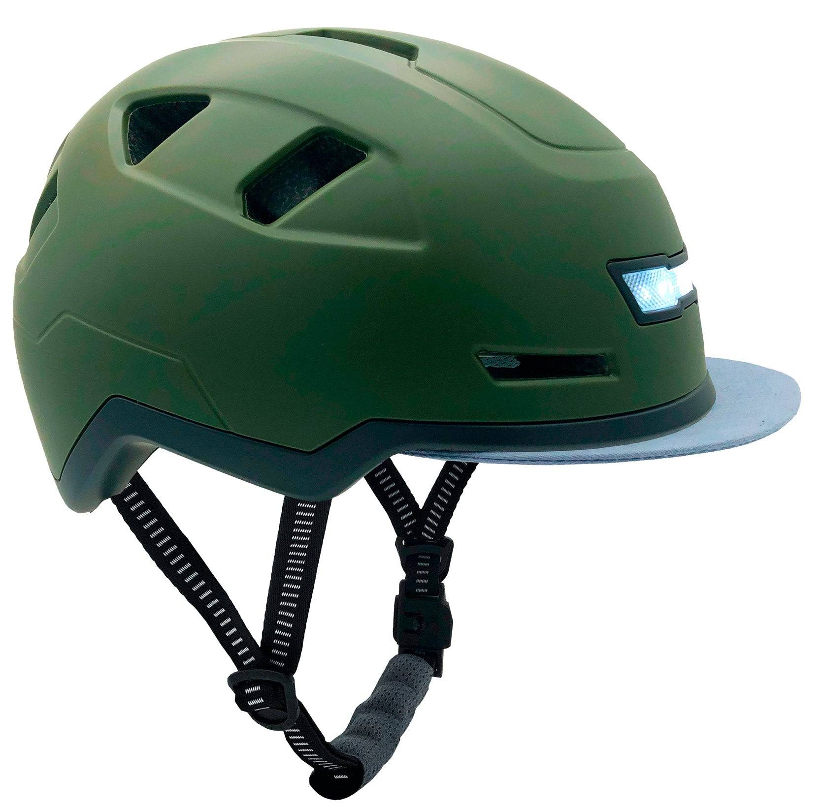 Xnito Ebike Helmet With Lights - Moss