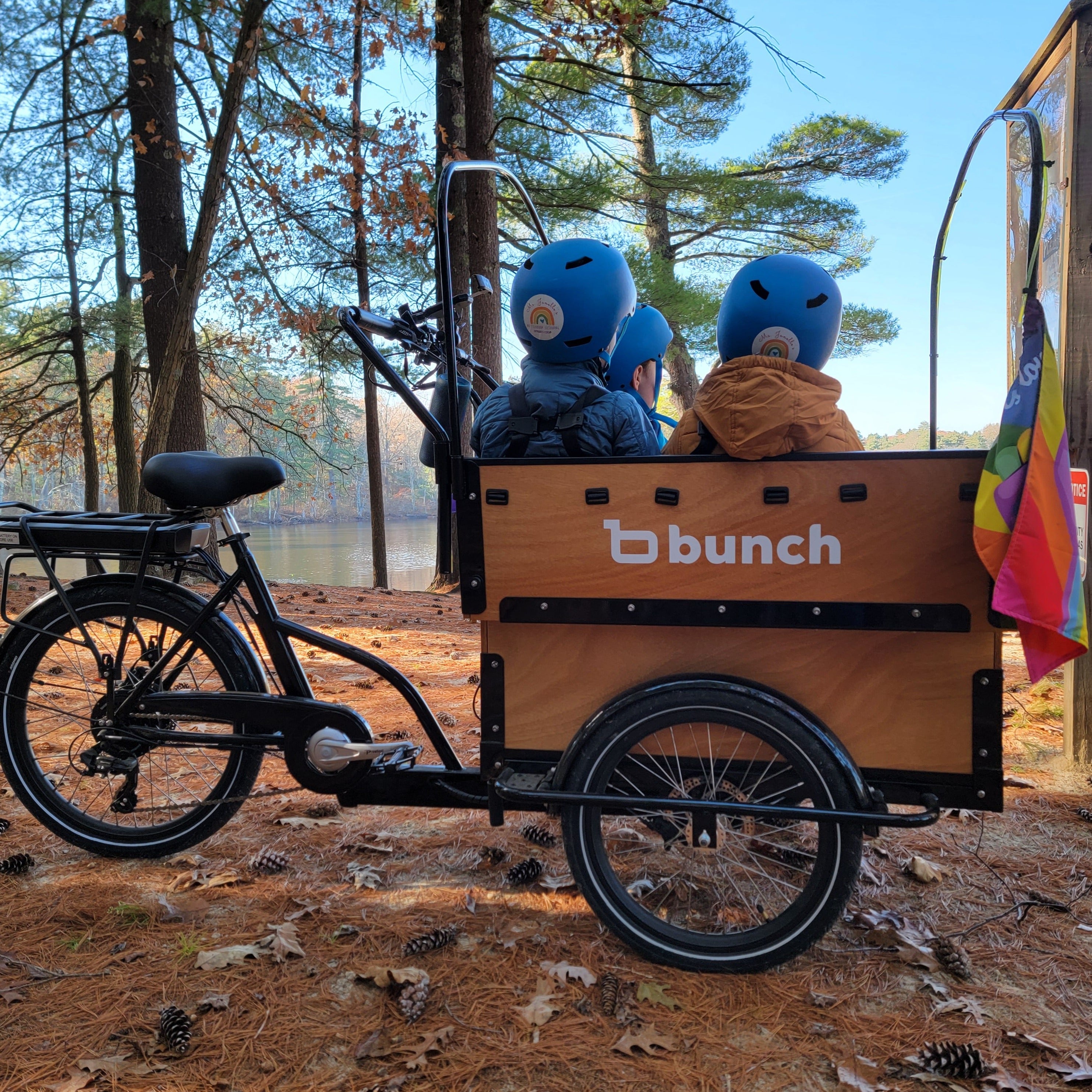 Preschool Bunch Bike for nature schools #color_Honey Woodgrain