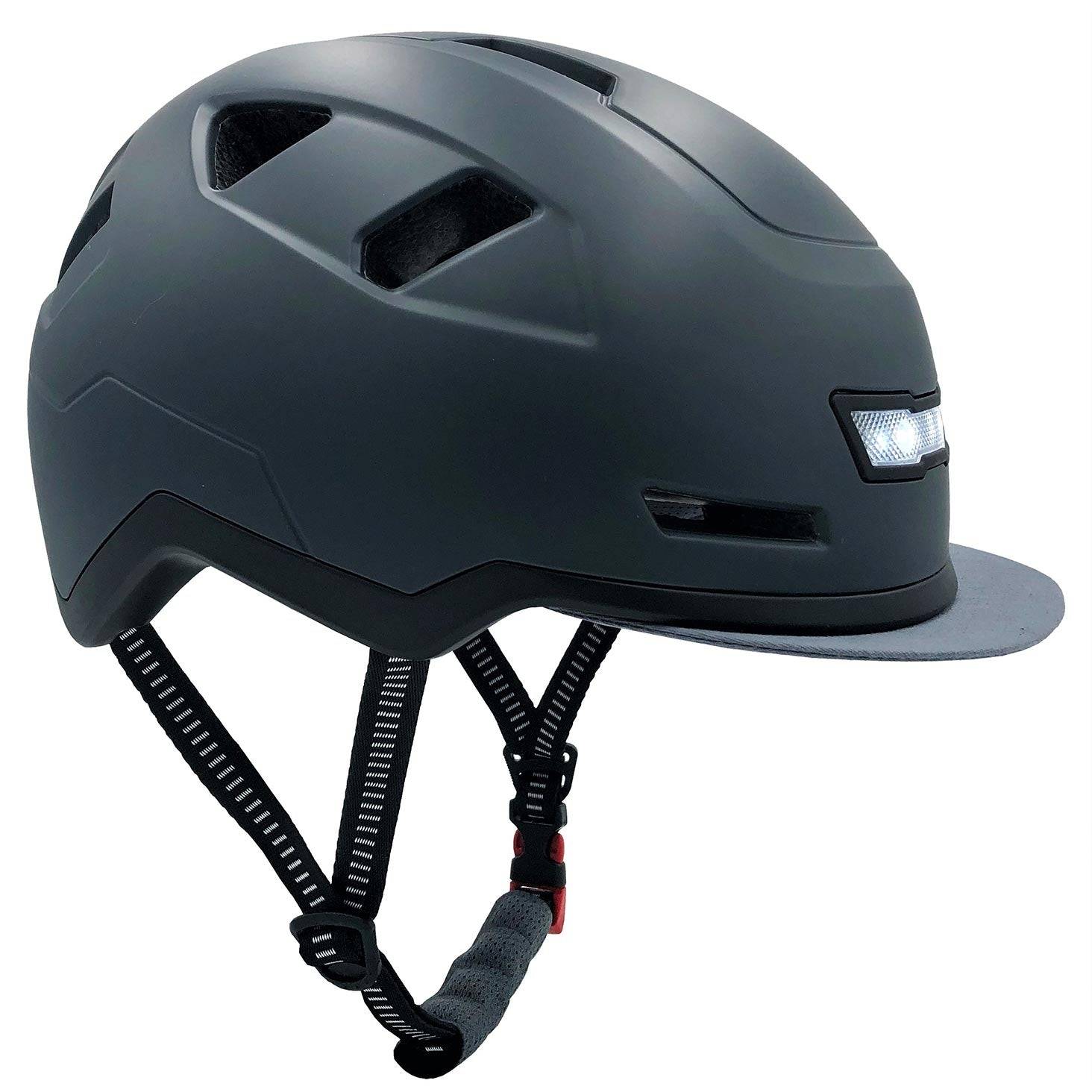 Xnito Ebike Helmet With Lights - Urbanite Black