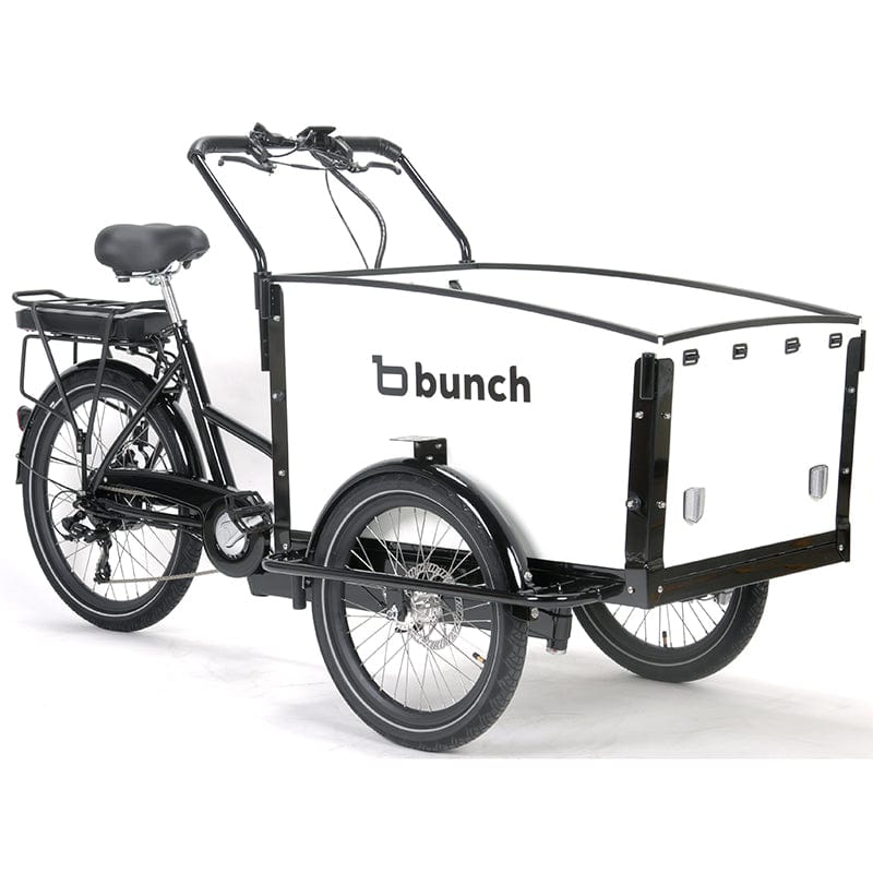 bunch bike electric cargo bike in white #color_Sleek White