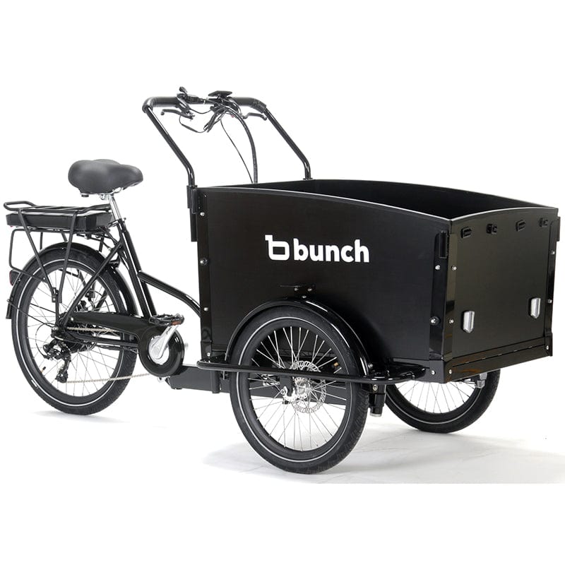 black bunch bike electric family cargo bike for kids #color_Cool Black